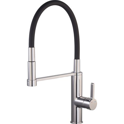 Mezclador de fregadero con caño alto flexible SOBRAL by Eurosanit Cromado