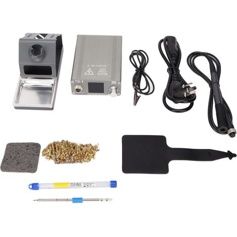 Fer à souder T12‑X 75W Station réglable avec écran LCD numérique pour réparation DIY Prise AU 100‑240V (1/5)