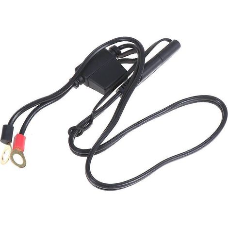 Adaptateur USB pour chargeur de moto, câble de chargeur USB pour moto, câble d'alimentation pour moto, chargeurs USB-6.53.313cm-Black (1/2)