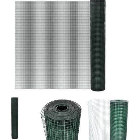 The Living Store Drahtzaun für Hühner Verzinkter Stahl 1x25 m Grün -  Zaunfelder (1/4)