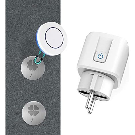 Presa intelligente wireless con telecomando, trasmettitore radio wireless a 433 MHz, portata di controllo di 100 metri, 3500 Watt.