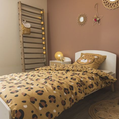 Parure de lit enfant 140x200 coton Terre de Nuit Léo - LÉO