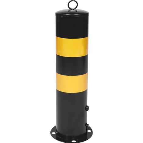 Poteau de Sécurité en Acier Noir Protection Anti-oxydation pour Barrière de Parking, Colonne D'isolation pour Assistance Stationnement en Garage (1/5)