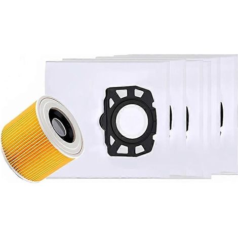 Sacs et filtres pour aspirateur Karcher WD2 Plus WD3 WD3s KFI 357 SE4001 SE4002 KA 40, sac de rechange 2.863-314.0 (1/5)