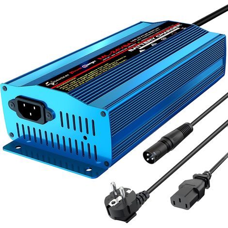 Chargeur de Batterie de Voiture 24V 8A Intelligent Chargeur  Connecteur Xlr 3 Broches,Dissipation Thermique,Maintien de Charge,Intelligent,Pour Scooters,Fauteuils Roulants,AGM,Gel,SLA (1/5)