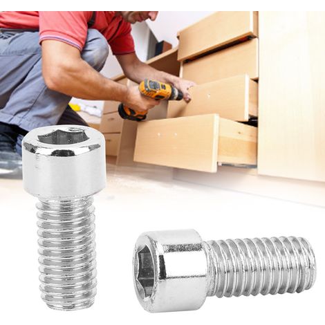 50 vis à tête hexagonale creuse en acier inoxydable M8x16 pour outils de menuiserie (1/5)