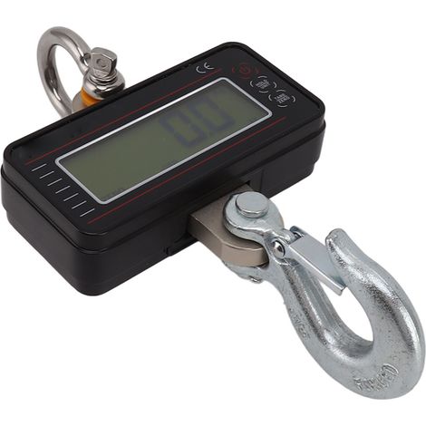 Balance électronique pour grue 500 kg, robuste, numérique, portable, avec télécommande sans fil et haute précision, noire (1/5)