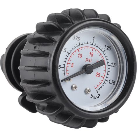 Manomètre pour canot pneumatique 30 PSI - Baromètre simple pour bateau gonflable avec pompe à main - Accessoires pour kayak (1/5)