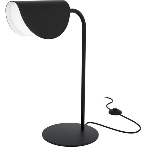 Lampada Da Tavolo Moderno Mollis Metallo Nero Acrilico 1 Luce G9 7W (1/4)