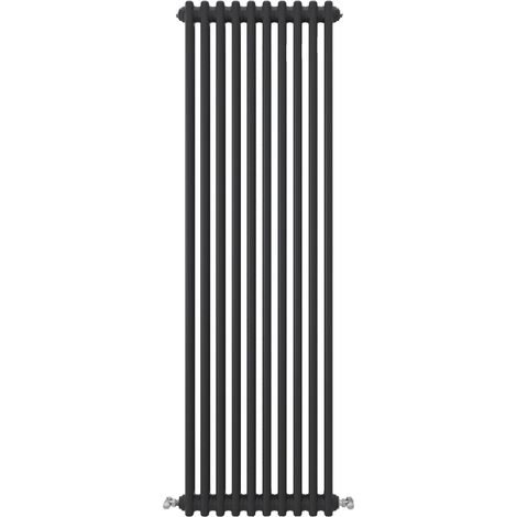 Acezanble Vertical Traditional Cast Iron Style Radiator 1500x470mm 3 Column Black