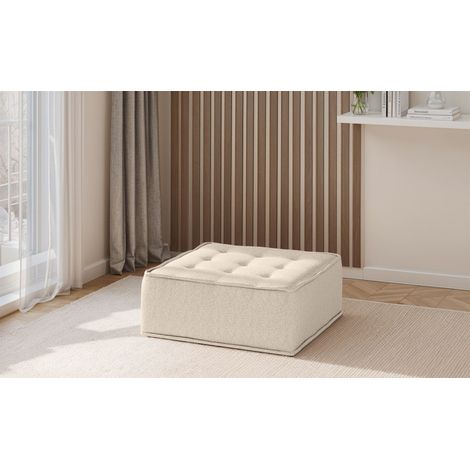 Polsterhocker Modul SANDE Stoff Raven Creme (1/5)
