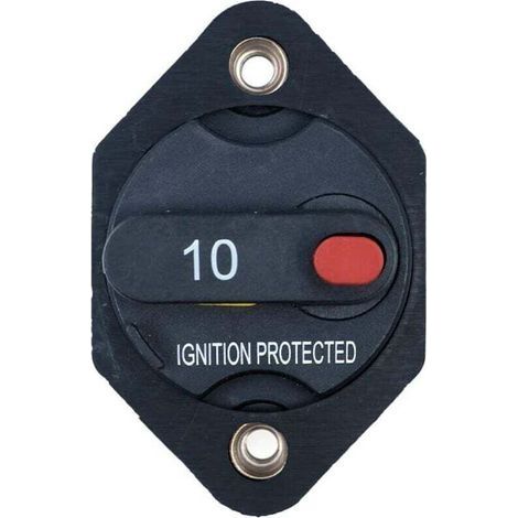 Interruttore automatico fusibile inverter con pulsante di ripristino manuale per auto camion camper rimorchio marino impermeabile 12V-32V - 10A (1/4)