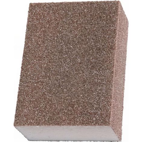 25 éponges à poncer 4 Faces 70 x 100 x 25 mm Gr 180 Très Fin - 10998036 - Sidamo