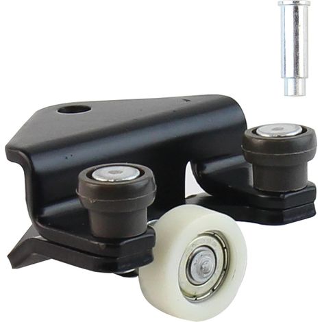 1 - Roulette Porte - Galet De Porte - Guide Bas De Porte Coulissante Droite - Compatible Master 3 Movano B Nv400 - Noir
