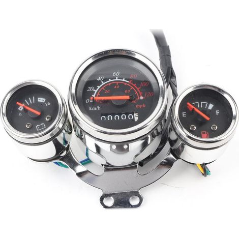 Tacómetro digital para instrumentos de motocicleta, velocímetro, odómetro, kit de indicadores (1/5)