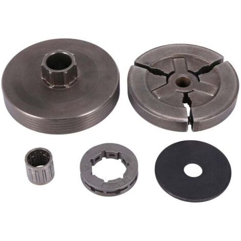 Tambour Embrayage Jante Pignon Roulement Aiguilles Compatible Tronçonneuse Modèles 4500 5200 5800 (1/4)