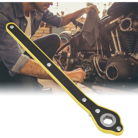 Clé à molette ergonomique avec cric pliant pour garage - Outil de levage et démontage pneu voiture - Crics et outils de réparation automobile-KZQ (1/5)