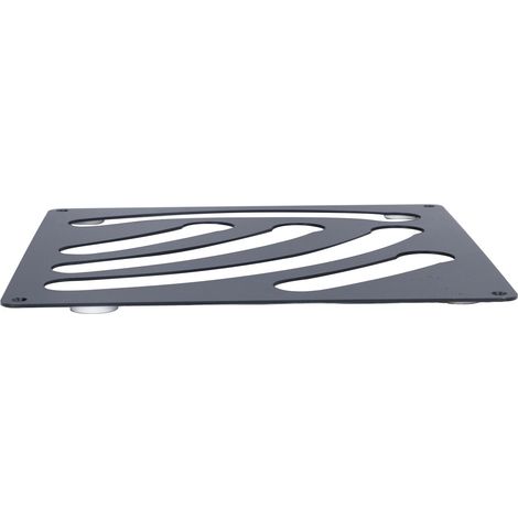 Étagère murale carrée pour capsules de café, support à dosettes et filtres, rangement mural noir, présentoir à capsules et lait (1/5)