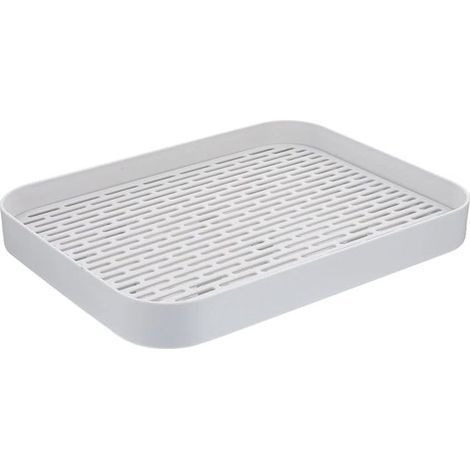 Longziming - Égouttoir à vaisselle avec rebord surélevé - Plateau d'égouttage en plastique pour assiettes, tasses et couverts - Égouttoir multifonctionnel pour la cuisine, les légumes et les fruits - (1/5)