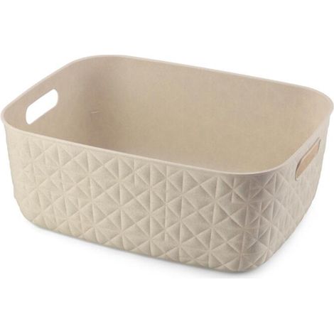 Panier Curver Softex M 12,5 L Blanc Craie (1/2)