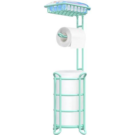 1 Porte-rouleau Papier Toilette Style Nautique, Étagère De Rangement, Pour Rouleaux Xxl, Salle De Bain (1/5)