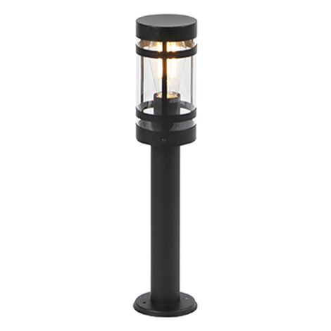 QAZQA Palo da giardino gleam - Moderno - Acciaio inossidabile,Acciaio,Plastico - Nero - Cilindro/Oblungo Max. 1 x Watt