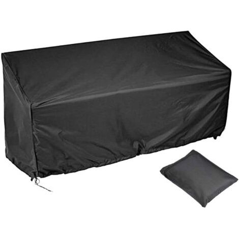 Housse de protection pour banc d'extérieur 162x66x89cm – Imperméable polyester avec sac de rangement (1/4)