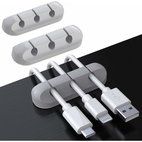 Cable holder Cable ties Cable management, pack of 3 Cable clips Cable management Cable organizer Versatile cable management (1/5)