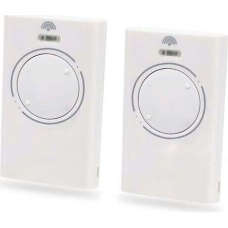 2 Pièces Telecommande Porte de Émetteur de Garage 868MHz,Telecommande Portail 2 Canaux Compatible avec XT4 868 SLH LR, XT4 868 SLH, XT2 868 SLH LR, XT2 868 SLH(White) (1/5)