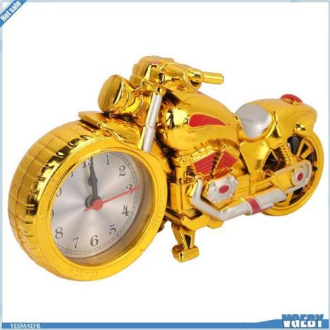 Ashata réveil de moto vintage Réveil de Moto Figurine Moto Réveil pour Enfants avec Affichage Analogique parapharmacie membres (1/5)
