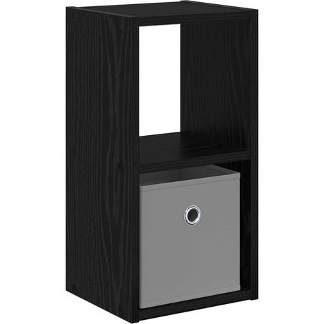 Maison Exclusive - Comodino Rovere Nero 25,5 x 22 x 49,5 cm Legno multistrato