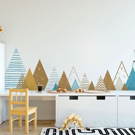 Stickers enfant montagnes scandinaves ememrika 90 x 155 cm (1/5)