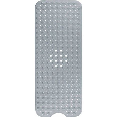 SHINING HOUSE Tapis de bain, tapis de bain avec 200 ventouses Insert de bain Tapis de douche antidérapant 100 x 40 cm (gris) (1/3)