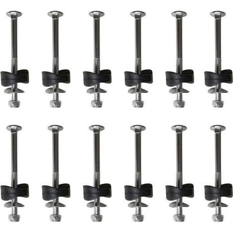 Lot de 12 entretoises de trampoline avec vis de fixation - Accessoires de rechange pour trampoline (1/4)