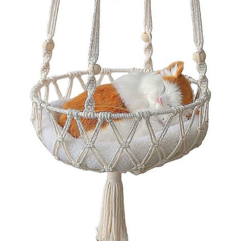 Grand hamac en dentelle pour chat, panier suspendu pour animaux de compagnie, accessoires pour chat, niche pour chien, panier pour chiot, idée cadeau (1/3)