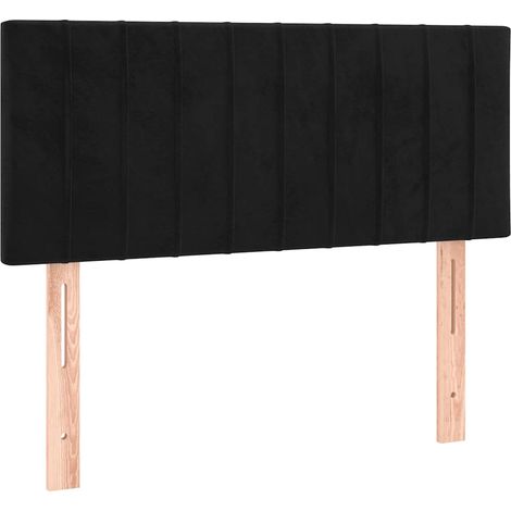 Testiera Testata del letto Nera 90x5x78/88 cm in Velluto (1/5)