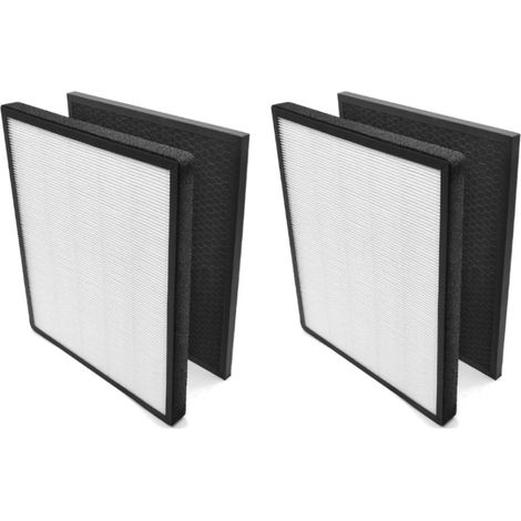 2x Trade-Shop Filter-Set (HEPA-Filter + Aktivkohlefilter) für Levoit LV-PUR131 LV-PUR131S LV-H131-RWH LV-131S-RXW LV-RH131S ersetzt LV-PUR131C1Z8 (1/4)