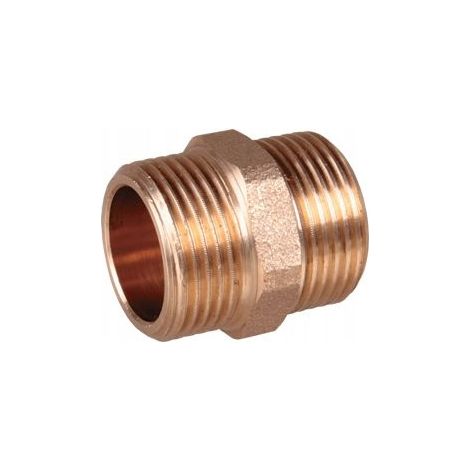 Nipplo in ottone 3/4" connettore AQUER