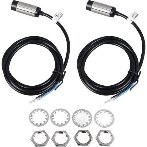 Capteur De Proximité Inductif 2 Pièces, Distance De Détection De 8 Mm Capteur D'approche DC 4 Fils NPN NO NC (1/5)