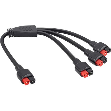 Solaire 14AWG 1 à 3 Splitter Panneau Solaire Rallonge Câble Power pole port Connecteur Parallèle pour Portable RV Générateur Solaire Centrale.(36 cm/1 à 3) (1/5)
