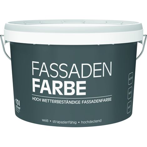 Primaster Fassadenfarbe 10 L weiß Außen