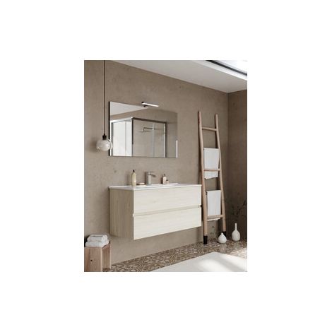 MOBILE BAGNO EASY 2C SOSPESO 100 ROVERE GHIACCIO