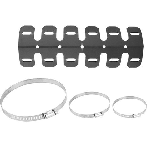 Couvercle de de Tuyau D'échappement de Moto, Pinces CNC pour Protéger les Bosses, Installation Facile, Véhicule Tout Terrain (BLACK) (1/5)