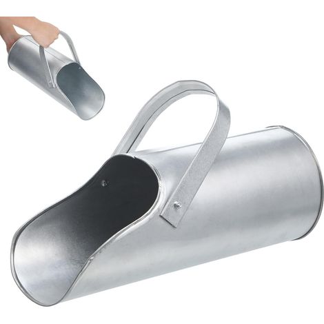 Outil Fer de Béton en Remplissage avec Poignée Argenté Versement Rapide, Design Pratique, Usage Chantier de Construction, Finition Métal, Format Sable (1/5)