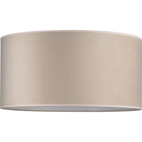 Paralume rotondo Tornado 50 in velluto beige (1/5)