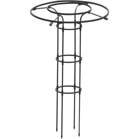 Treillis d'escalade pour plantes - 120 cm - Pour plantes en pot - En métal (1/5)
