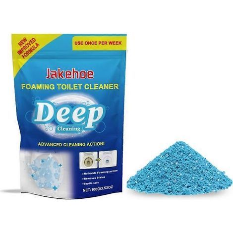 Agent oxygénant actif Mousse nettoyante puissante pour WC Poudre détachante multifonctionnelle pour WC Mousse naturelle pour cuvette de WC (1/5)
