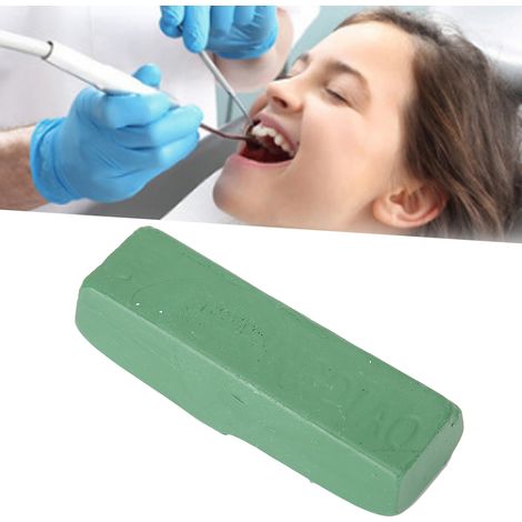 Pâte à polir abrasive verte pour prothèses dentaires et métaux (1/5)