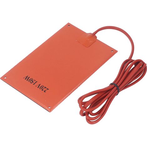 Plaque chauffante déshumidificatrice pour armoire électrique 120185 mm avec élément chauffant en caoutchouc silicone, chauffage électrique résistant à l'humidité pour équipements de chauffage, 220 V, (1/5)