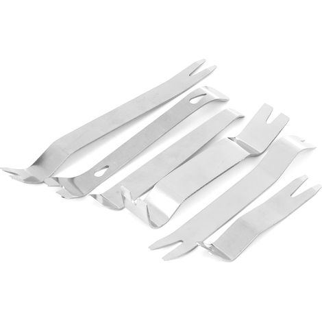 6 ergonomische Ausbauwerkzeuge aus Stahl für Radios im Innenraum, Armaturenbrett, Mittelkonsole, Clips und Verkleidungen. (1/5)